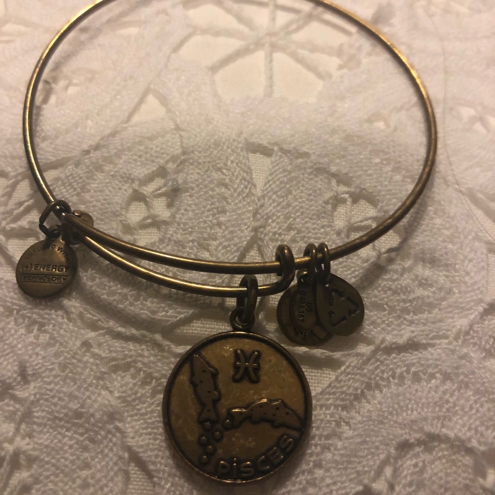 Alex and Ani Pisces Gold Bracelet